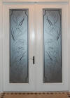 ETCHED CALLA LILY DOOR DECAL 